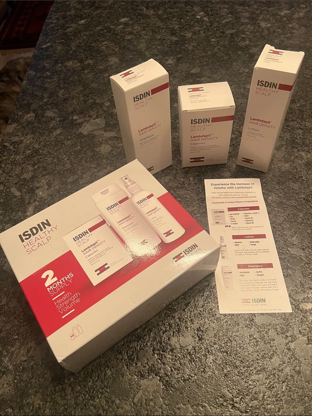 ISDIN Lambdapil Hair Density Kit 2 Month Supply - New Unused